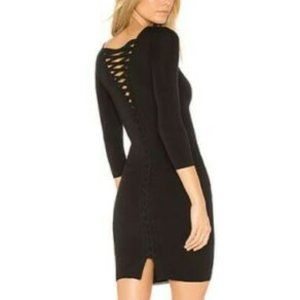 Bailey 44 "Bedazzled" Black Lace Up Dress